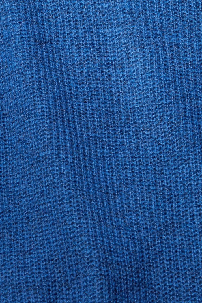 Wolmix: trui met V-hals, BLUE, detail image number 4