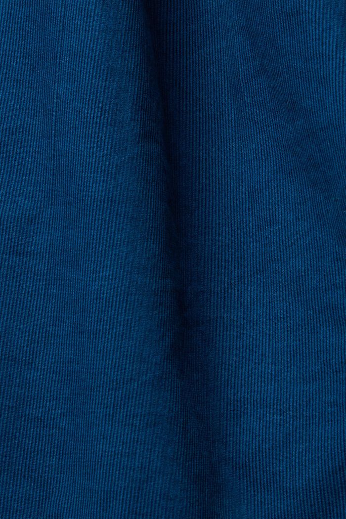 Corduroy overhemd met buttondownkraag, PETROL BLUE, detail image number 5
