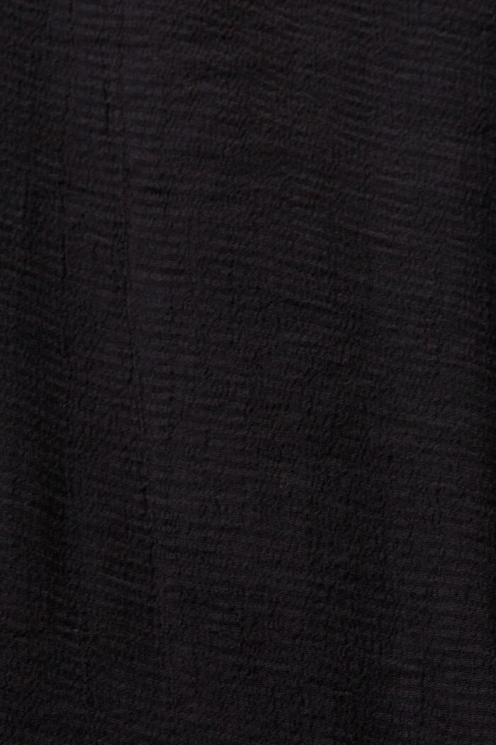 Crêpe blouse met V-hals, BLACK, detail image number 5