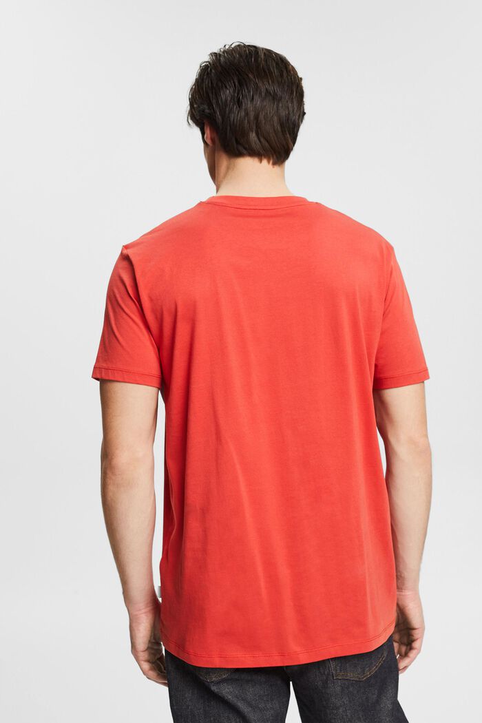 Jersey T-shirt met print, RED ORANGE, detail image number 3