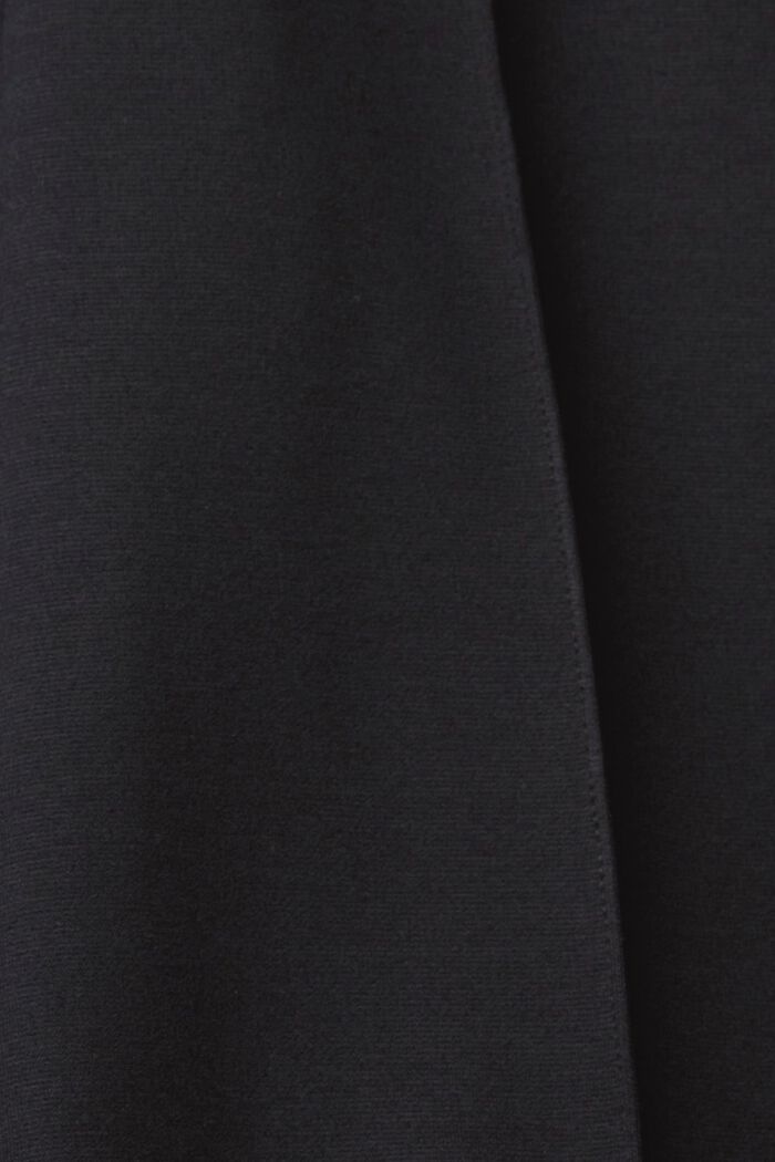 Iets kortere jersey broek met wijde pijpen, BLACK, detail image number 5