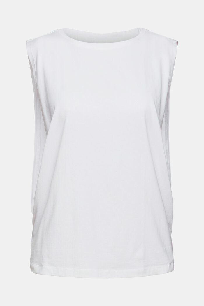 Shirt met lage armsgaten, WHITE, overview