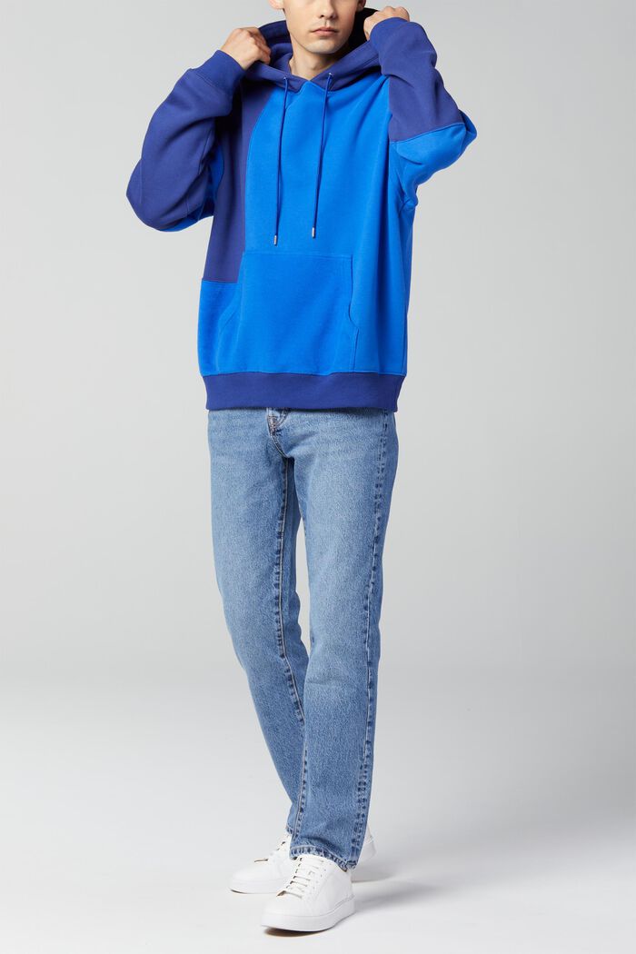 Uniseks sweatshirt met patchworklook, BLUE, detail image number 3