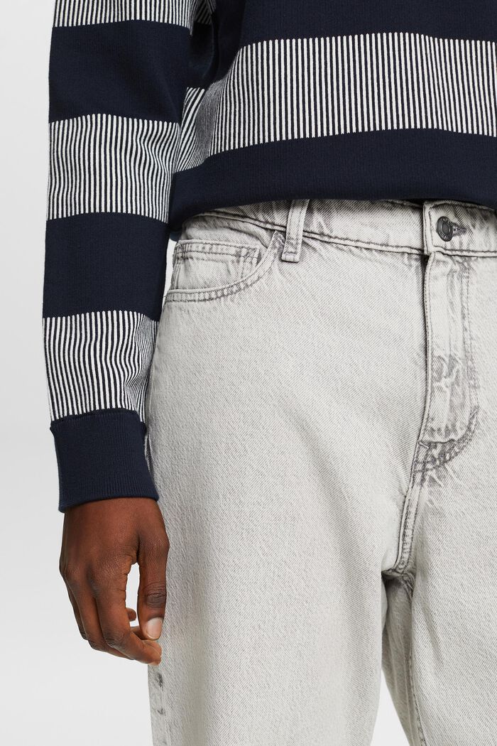 Casual retro jeans met middelhoge taille, GREY LIGHT WASHED, detail image number 4
