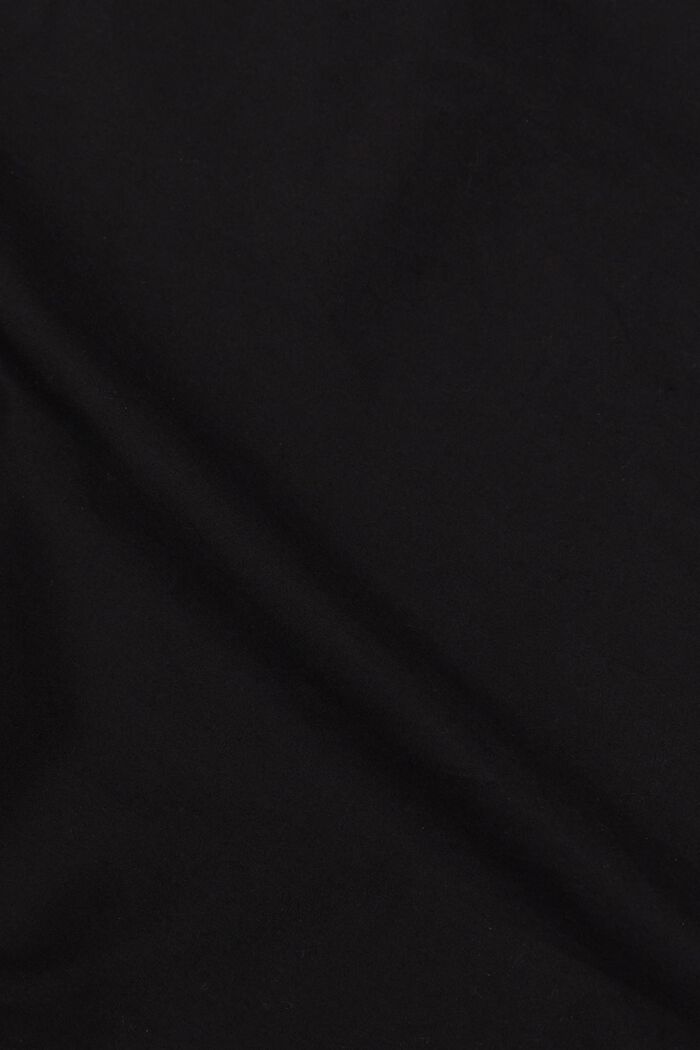 Cropped popeline blouse, BLACK, detail image number 5