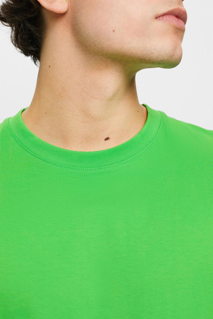 T-shirt van jersey met ronde hals, GREEN, detail image number 2
