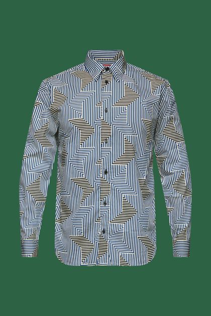 Regular fit-overhemd met geometrische print