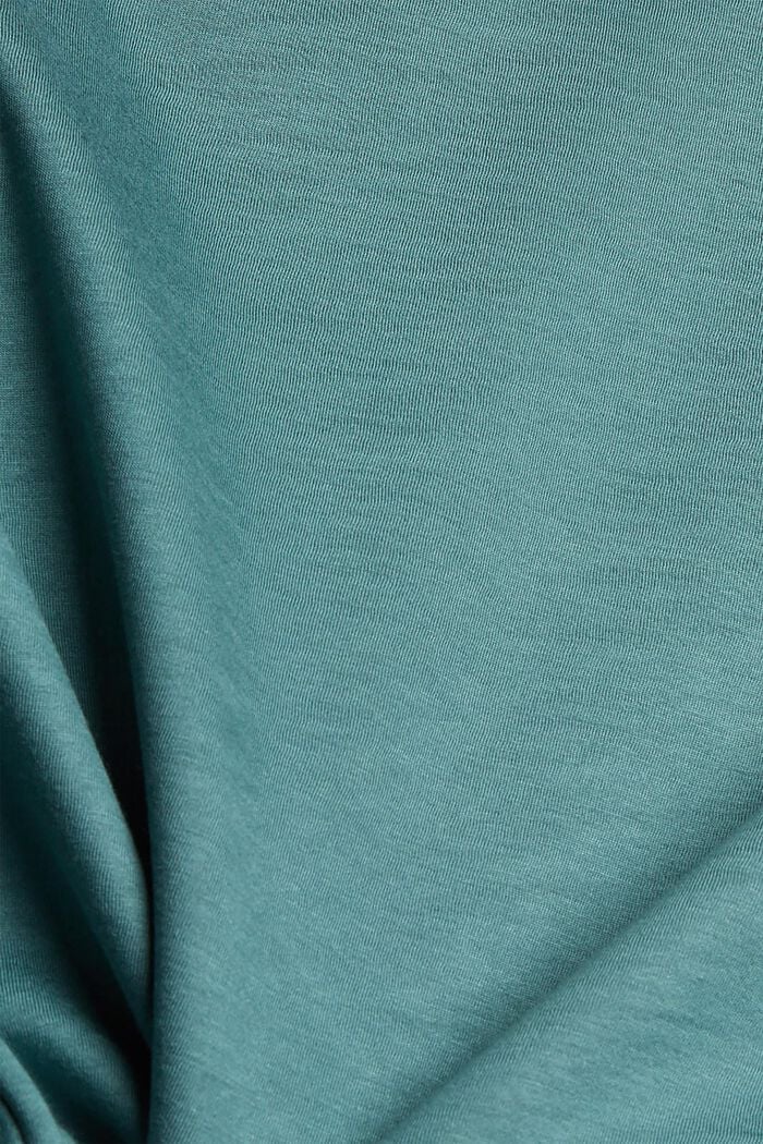 Sweatshirt met knoopdetail, TEAL BLUE, detail image number 4