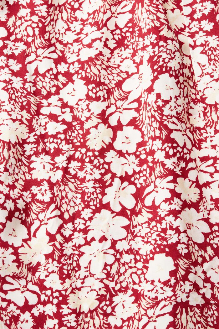 Henley blouse van LENZING™ ECOVERO™, DARK RED, detail image number 6