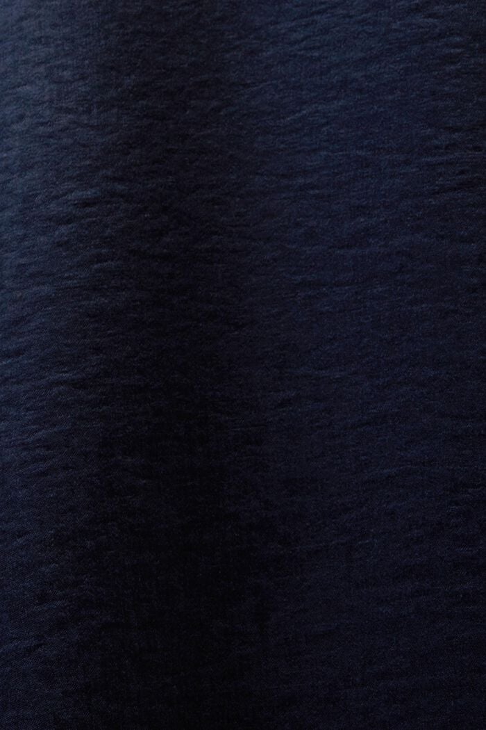 Satijnen broek met wijde pijpen, NAVY, detail image number 5
