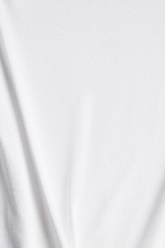 Jersey shirt van LENZING™ ECOVERO™, WHITE, detail image number 4