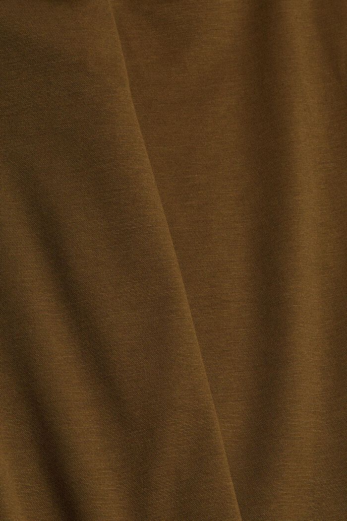 Jersey broek met elastische band, KHAKI GREEN, detail image number 4