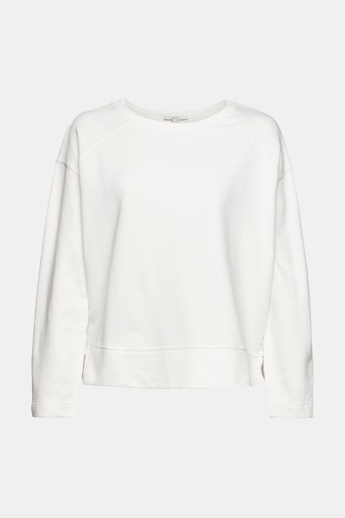 Sweatshirt van zuiver katoen, OFF WHITE, detail image number 2