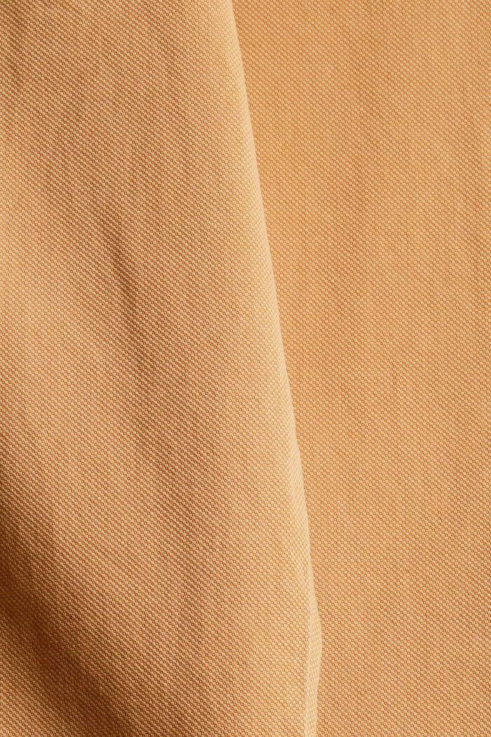 High-rise-broek van biologisch katoen, CAMEL, detail image number 4