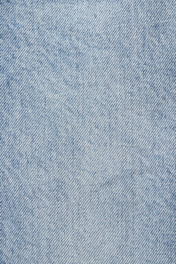 Slim fit jeans met retrolook en hoge taille, BLUE BLEACHED, detail image number 6