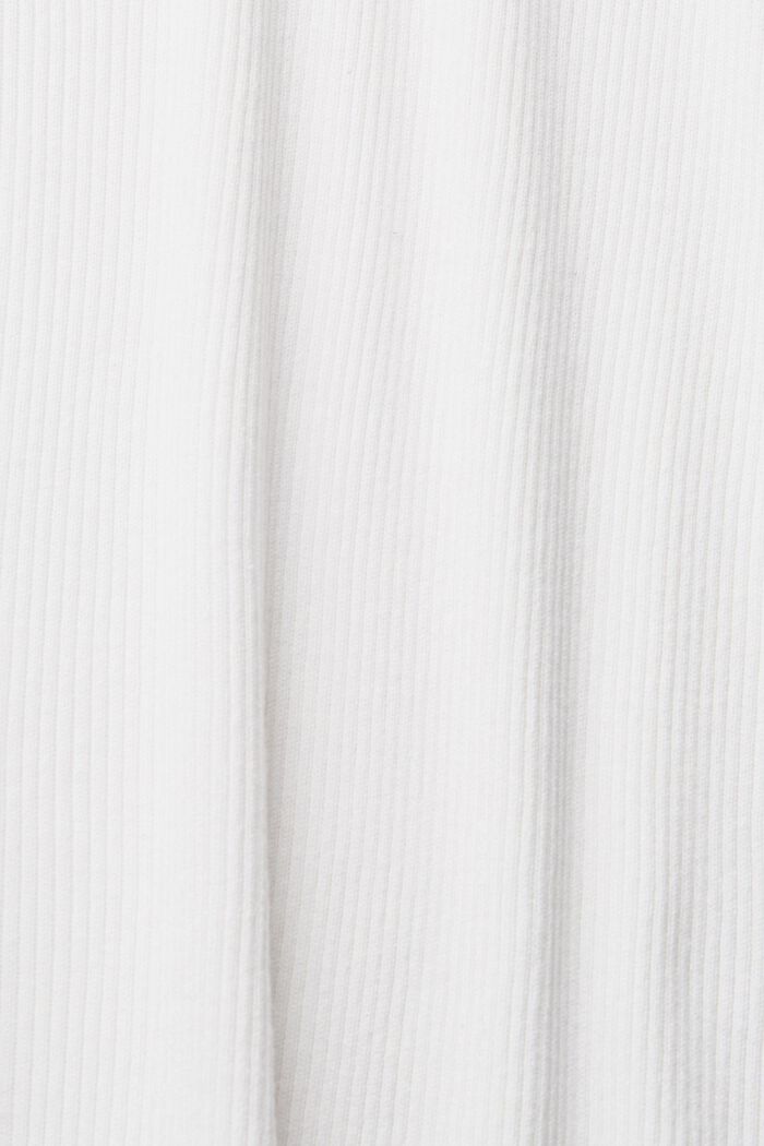 Met linnen: midi-jurk van ribbreisel, WHITE, detail image number 4