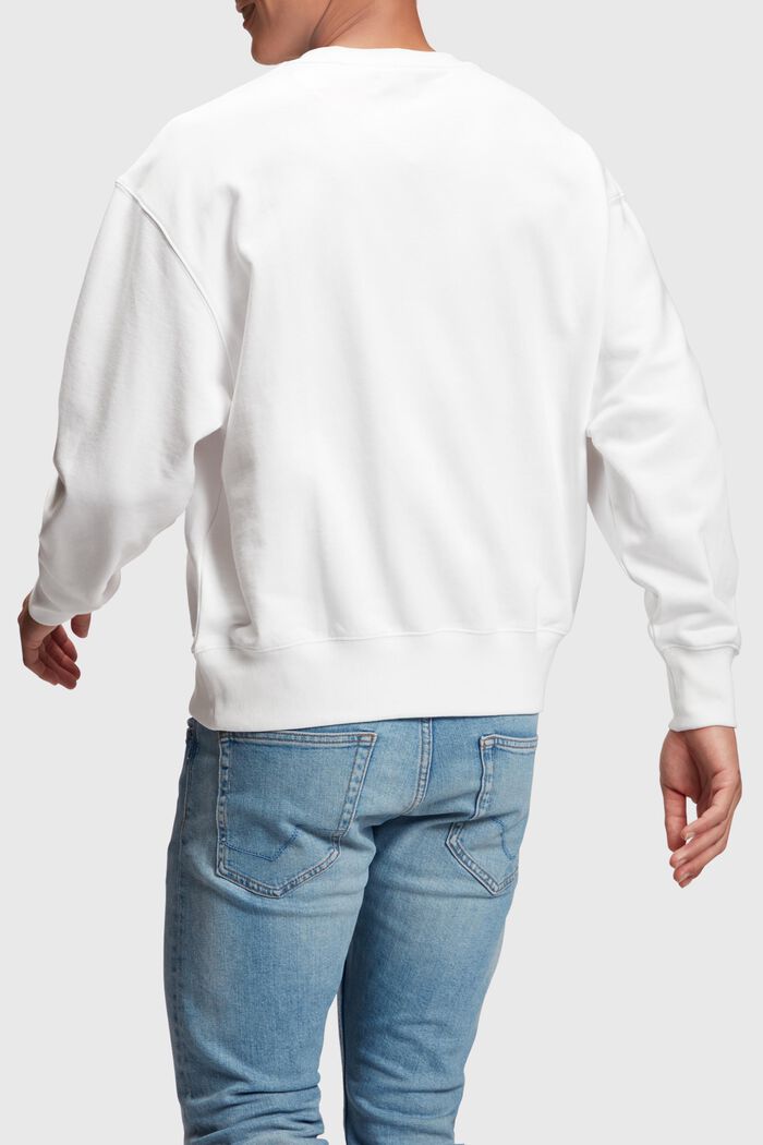 Geribd sweatshirt met logo Yagi Archive, WHITE, detail image number 1