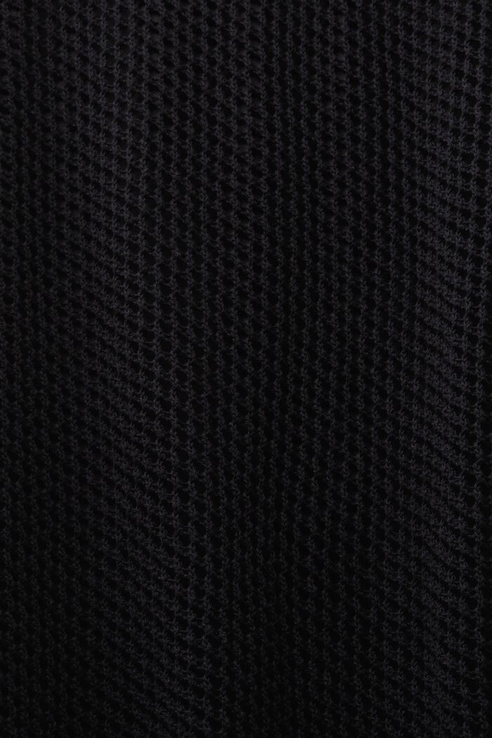 Mesh midi-kokerrok, BLACK, detail image number 4