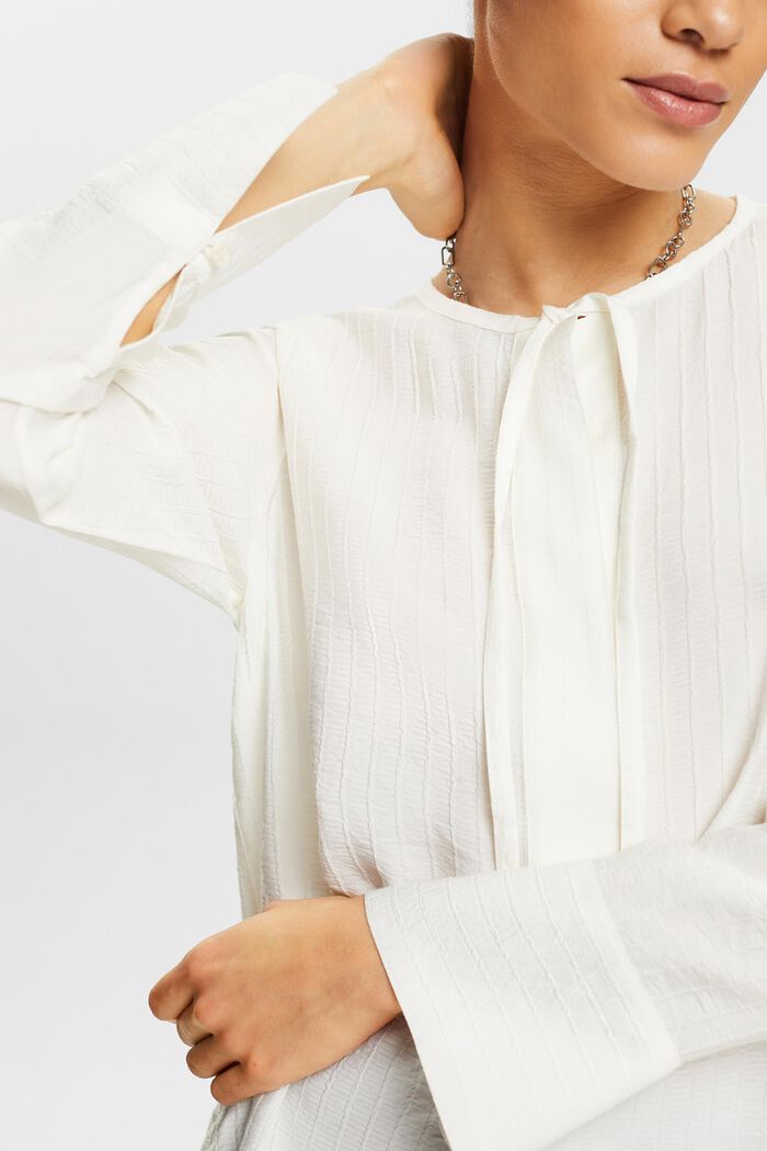 Gestructureerde blouse met lange mouwen, ICE, detail image number 3