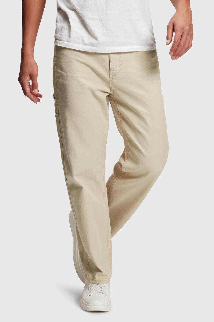 Straight fit carpenter chino, SAND, detail image number 0