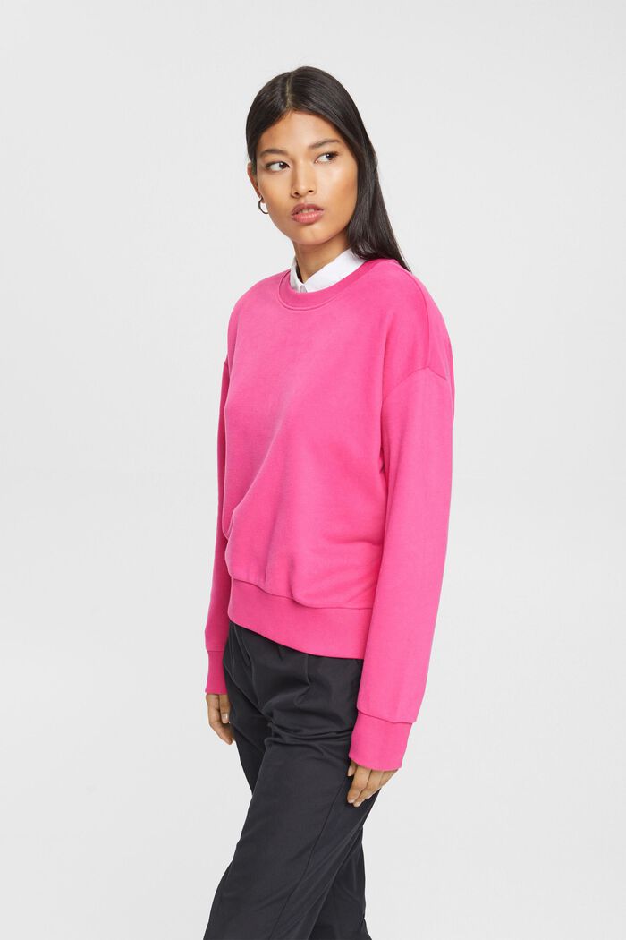 Sweatshirt met comfortabele pasvorm, PINK FUCHSIA, detail image number 1