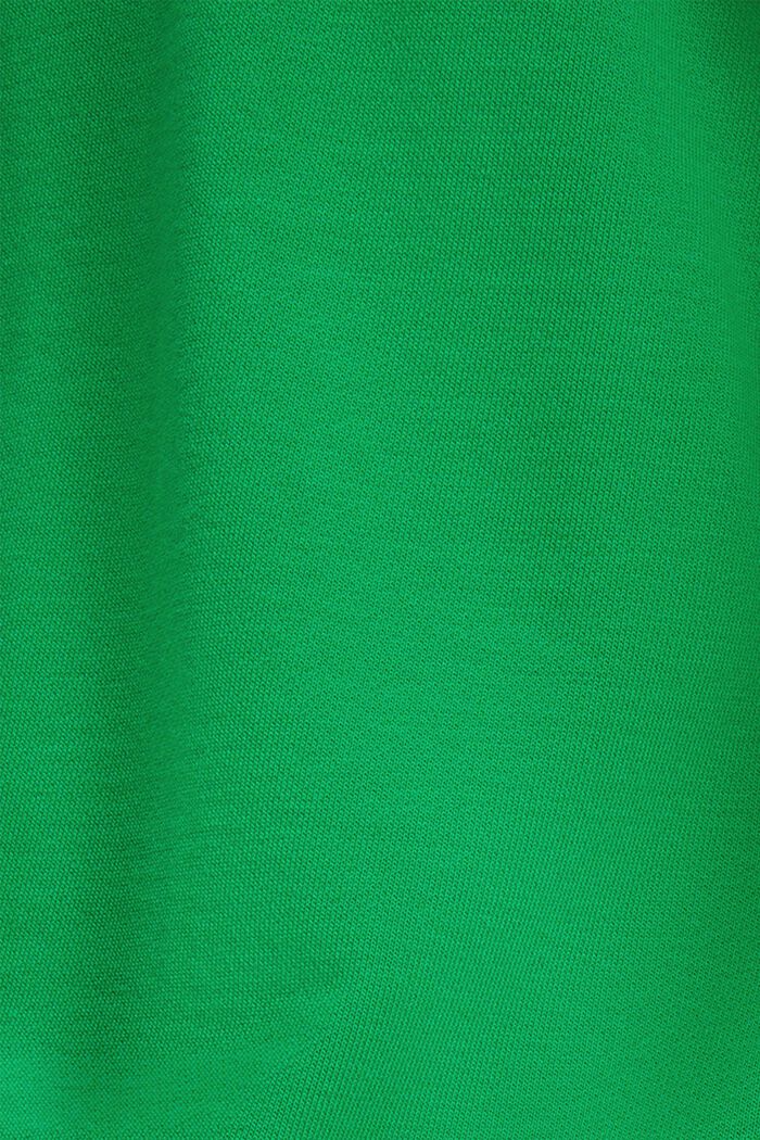 Matglanzend sweatshirt met label, GREEN, detail image number 3