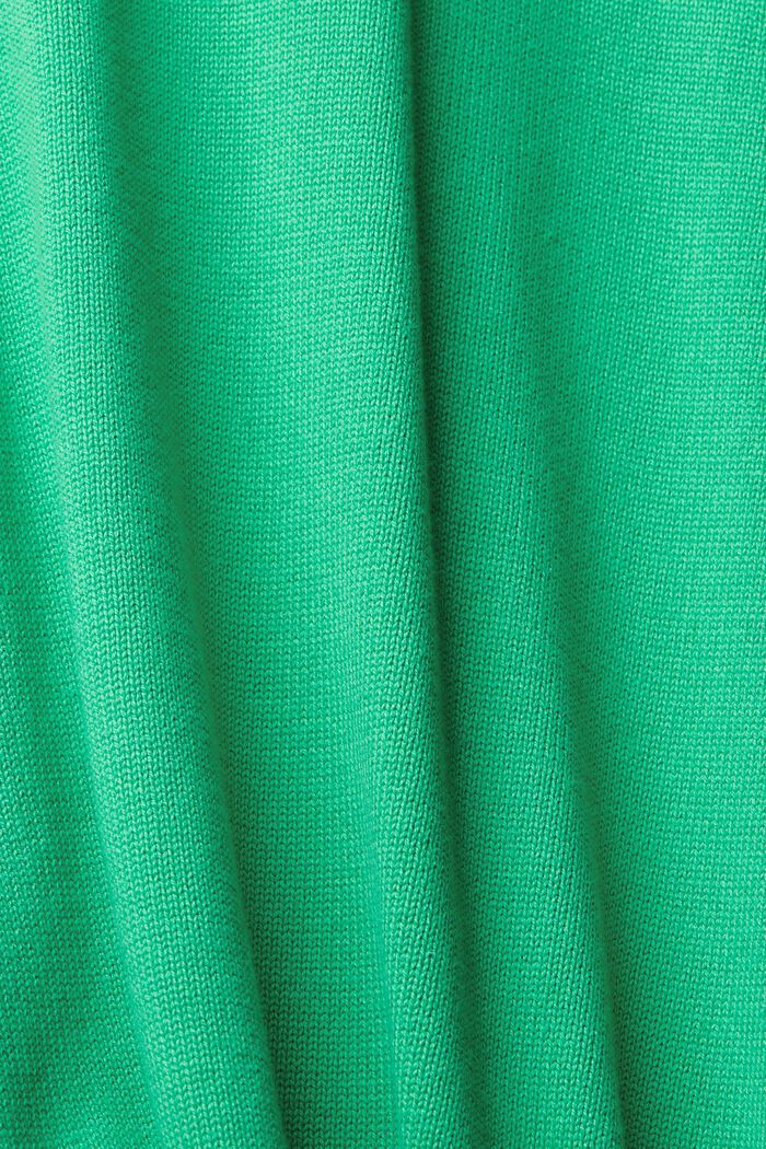 Gebreide trui met V-hals, LIGHT GREEN, detail image number 1