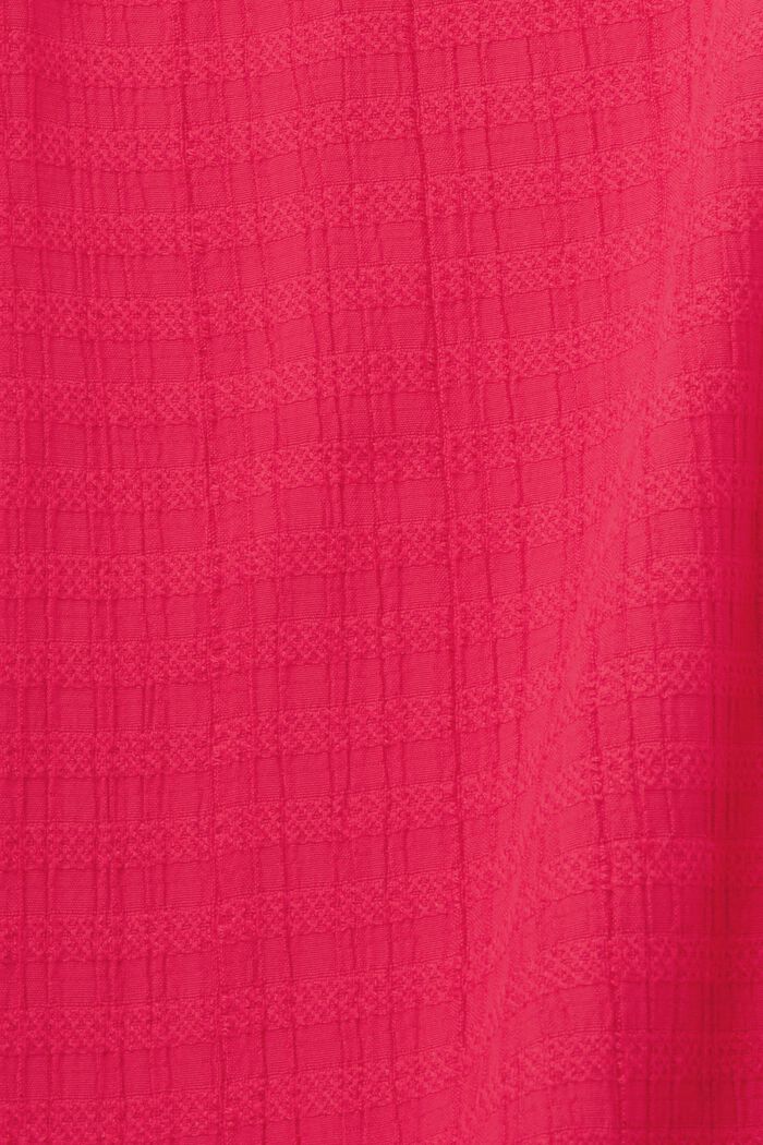Gestructureerde midi-jurk, DARK PINK, detail image number 6
