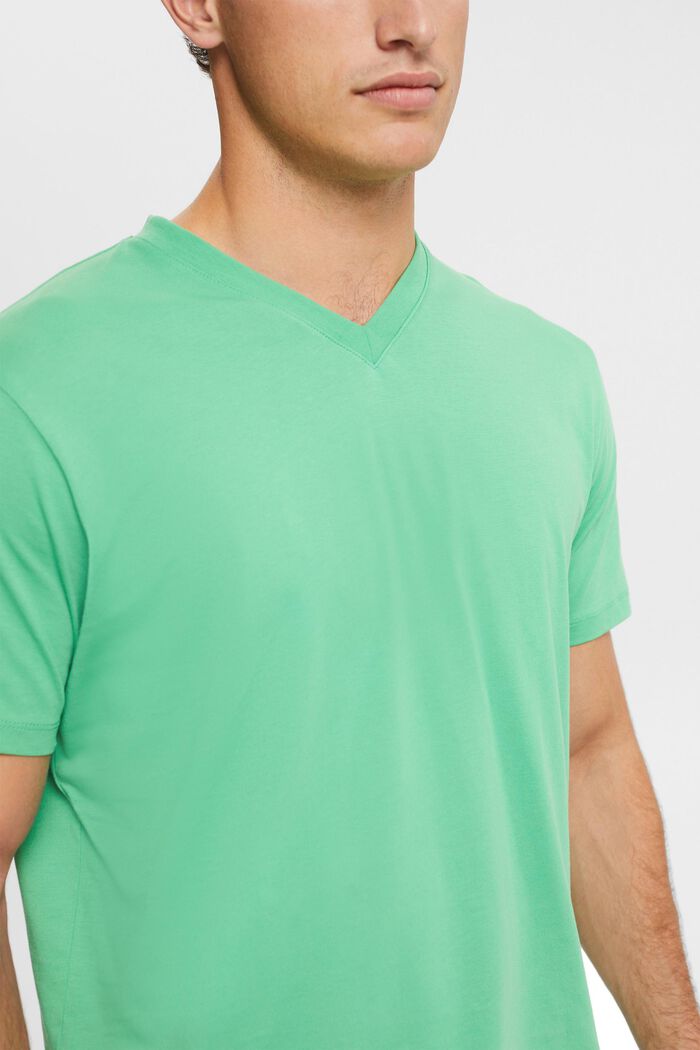 Jersey T-shirt, 100% katoen, GREEN, detail image number 0