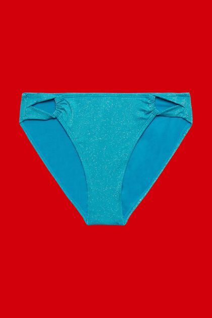 Glinsterend bikinibroekje, TEAL BLUE, overview