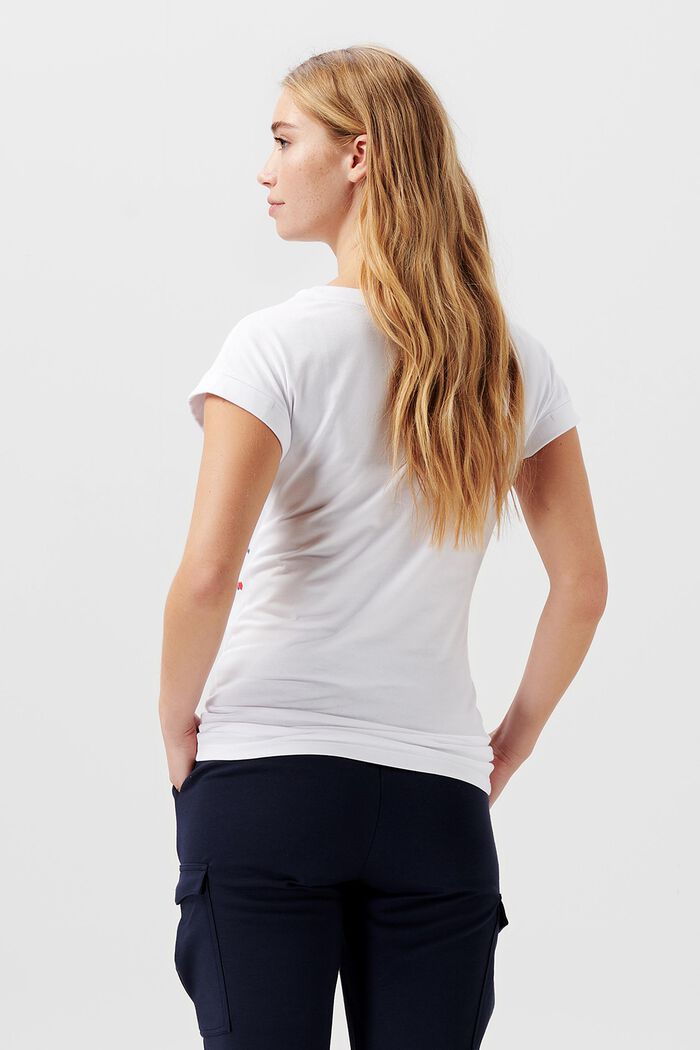 T-shirt met hartenprint, BRIGHT WHITE, detail image number 1