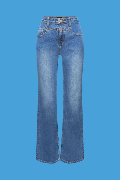 Bootcut jeans met opvallende inzet
