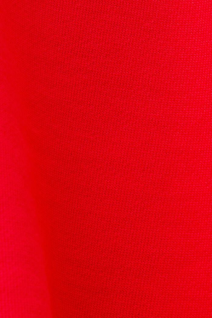 Cropped hoodie, 100% katoen, RED, detail image number 4