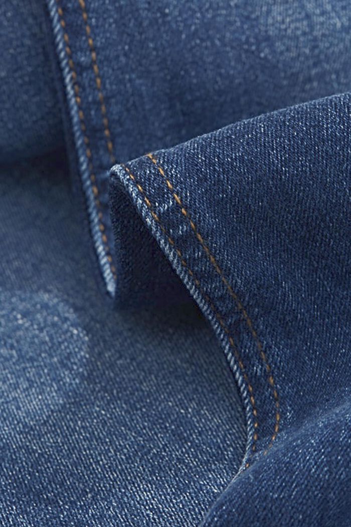 Jeans met veel stretch en biologisch katoen, BLUE DARK WASHED, detail image number 7