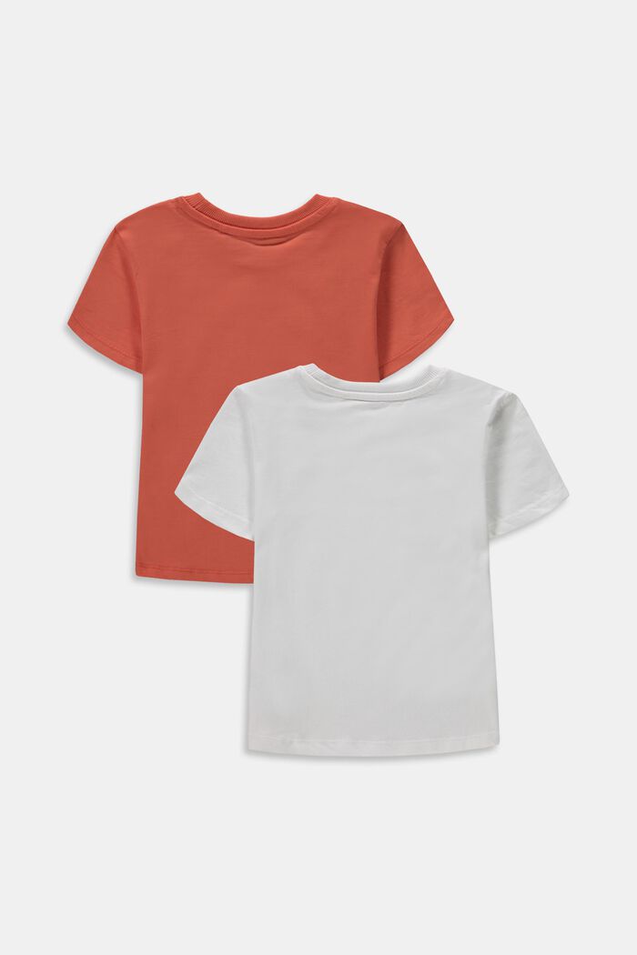 Set van 2 T shirts van 100% katoen, SALMON, detail image number 1