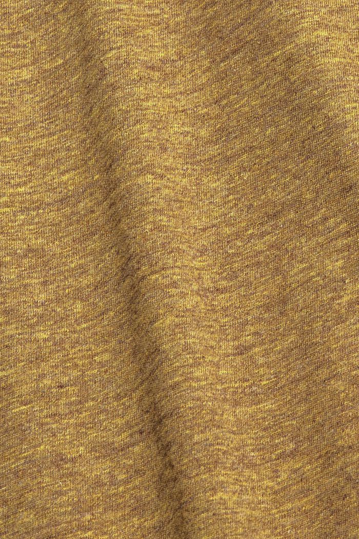 Jersey longsleeve, 100% katoen, DUSTY YELLOW, detail image number 5