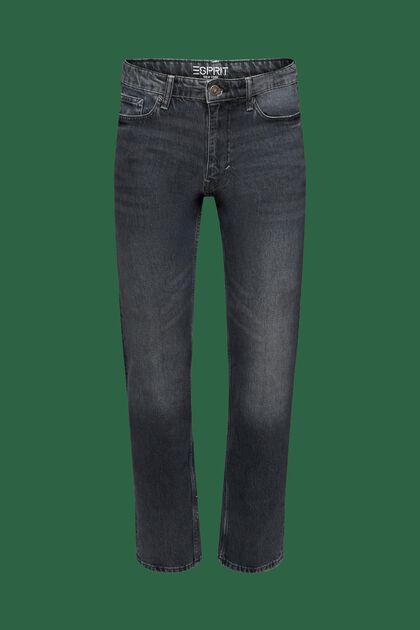 Retro rechte jeans met middelhoge taille