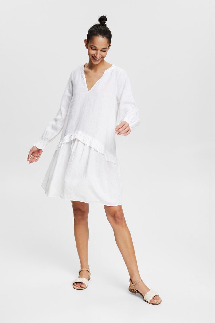 Dresses light woven, WHITE, detail image number 1