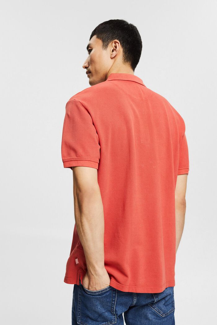 Poloshirt van 100% organic cotton, RED ORANGE, detail image number 3