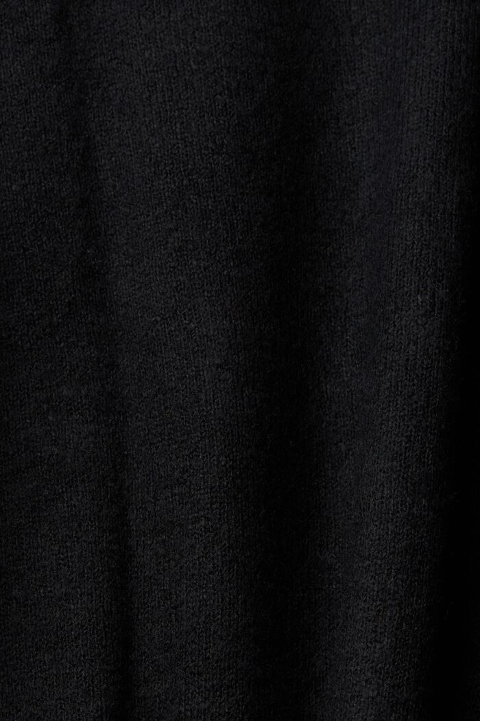 Gebreide coltrui, BLACK, detail image number 4