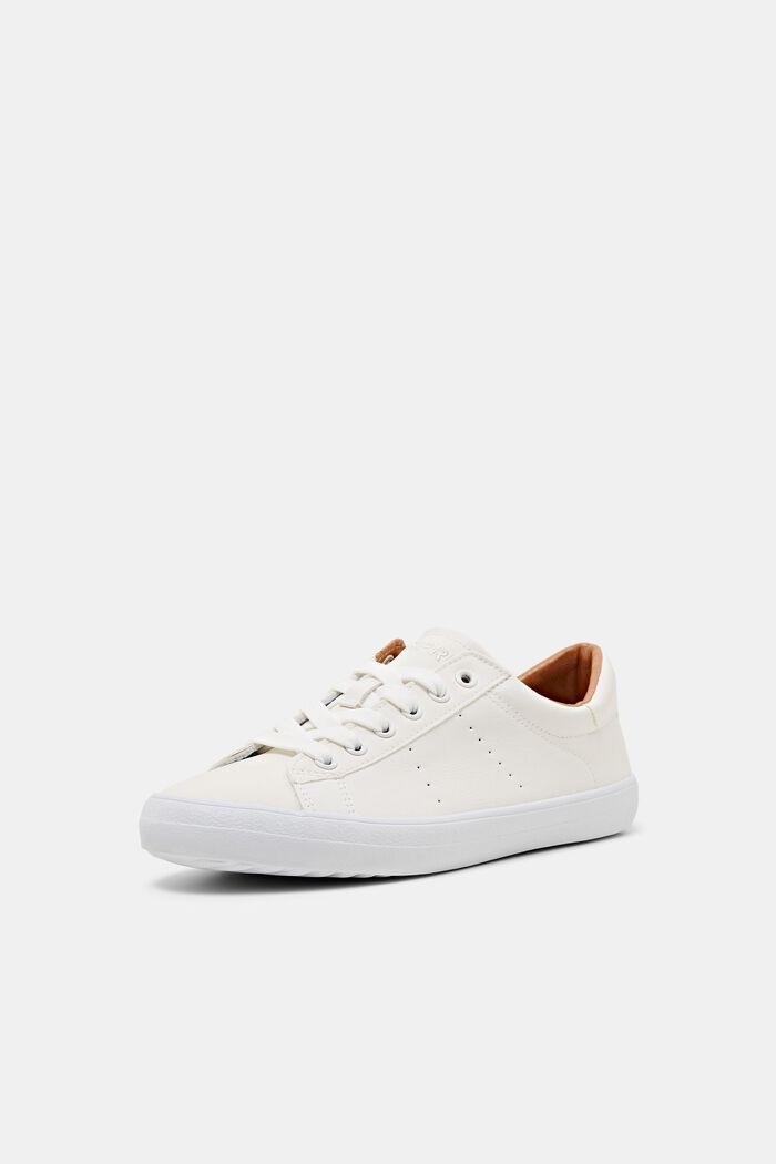 Sneakers in leerlook, OFF WHITE, detail image number 1