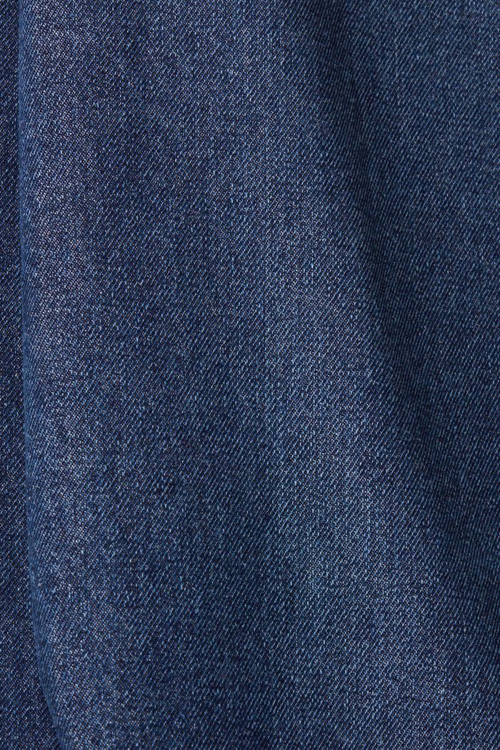Mid-rise jeans met wijde pijpen, BLUE DARK WASHED, detail image number 5