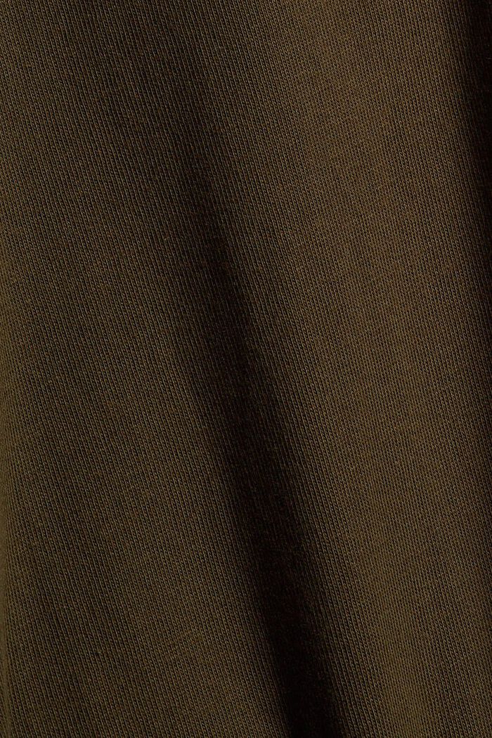 Jersey longsleeve van biologisch katoen, KHAKI, detail image number 4