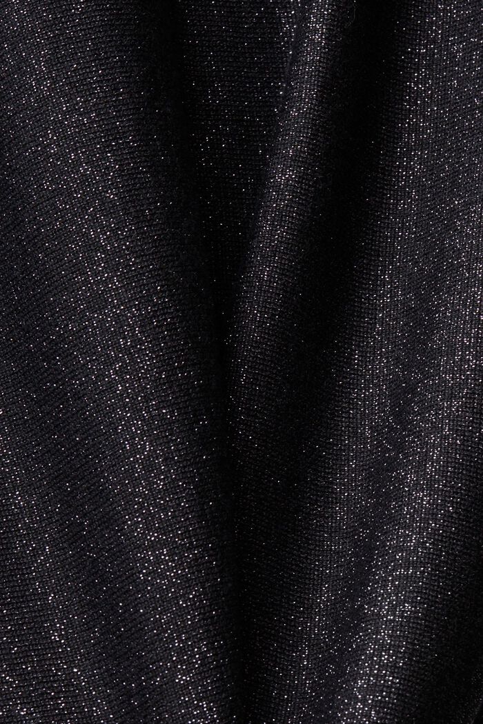 CURVY trui met glittereffect, BLACK, detail image number 5