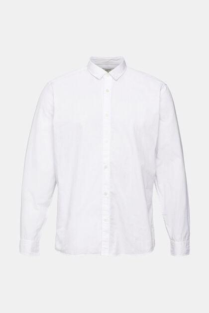 Slim fit, duurzaam katoenen overhemd, WHITE, overview