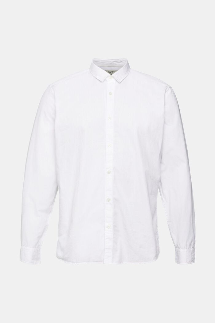 Slim fit, duurzaam katoenen overhemd, WHITE, detail image number 5