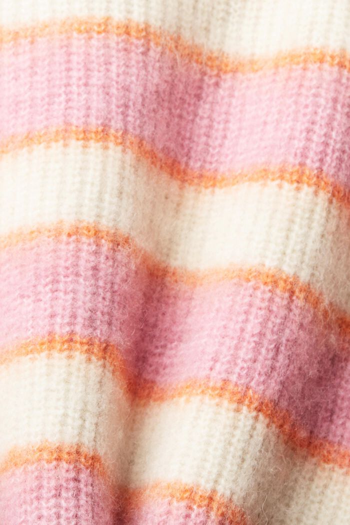 Gestreepte trui van een wolmix, ICE, detail image number 6