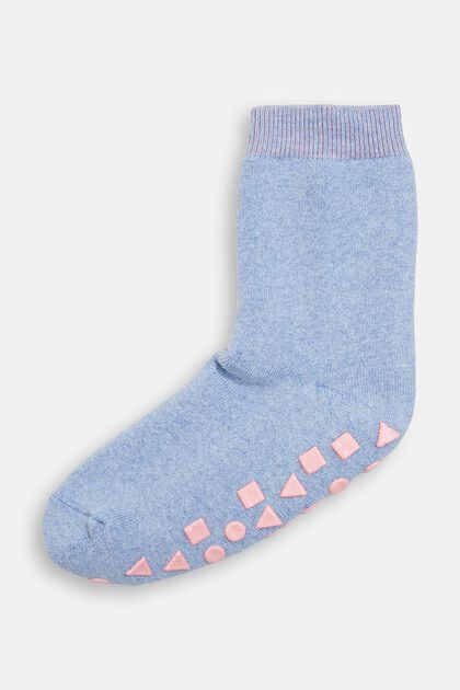 Stroeve sokken van een mix met biologisch katoen, JEANS, overview