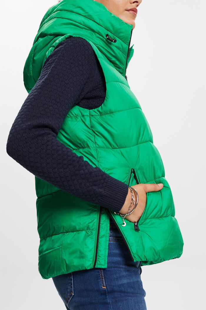 Gerecycled: bodywarmer, GREEN, detail image number 4