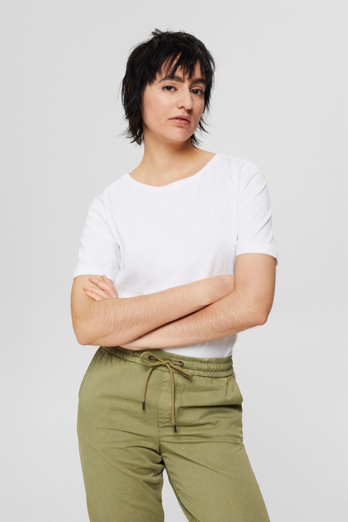 T-shirt van 100% organic cotton, WHITE, detail image number 0
